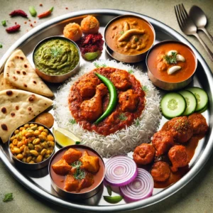 non vegetable thali